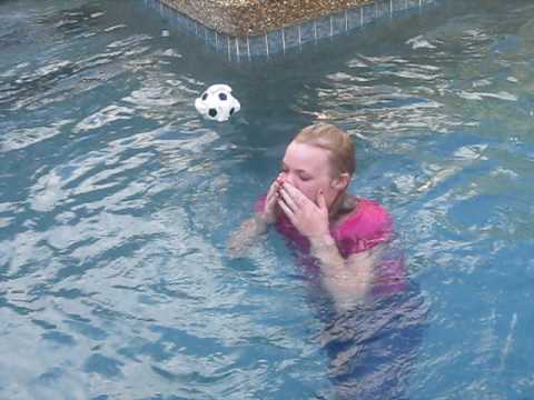 brandy being thrown in the pool