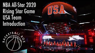 [NBA All-Star 2020] Rising Star Game Team USA Introduction, February 14, 2020