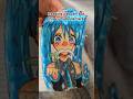 is she cute?😋🩵#drawing #art #anime #viral #sketch