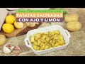 PATATAS SALTEADAS CON AJO Y LIMÓN | Guarnición de patatas con ajo y limón | Guarnición saludable