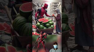 superheroes distribute watetmelons to regugees part 2 💥Avengers vs DC-All Marvel Characters #avenger