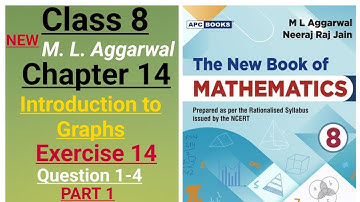 New ml aggarwal class 8 maths chapter 14 (Introduction to Graphs) exercise 14 question 1-4 (part 1)