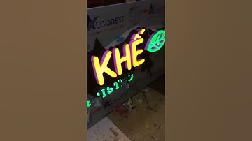 Sự khác biệt Biển Hiệu Quảng cáo Alu chữ sáng âm bản và chữ nổi có đèn #lambienquangcaogiare,