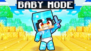 We Played Minecraft In BABY MODE!