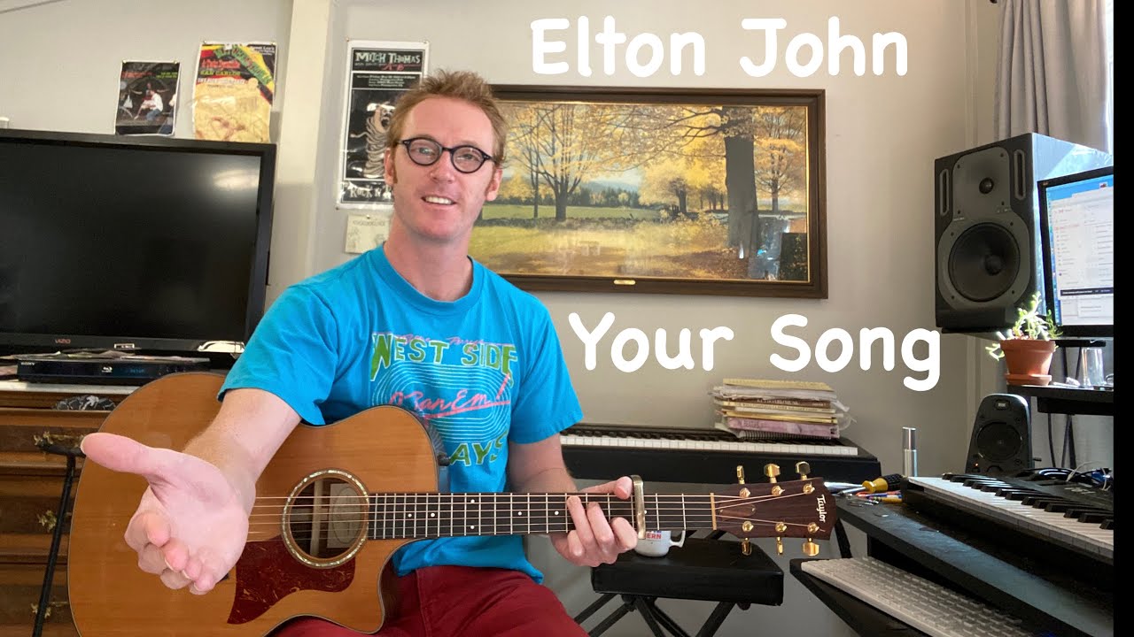 Elton John - Your Song Guitar Arrangement + Tutorial - Fingerstyle Lesson