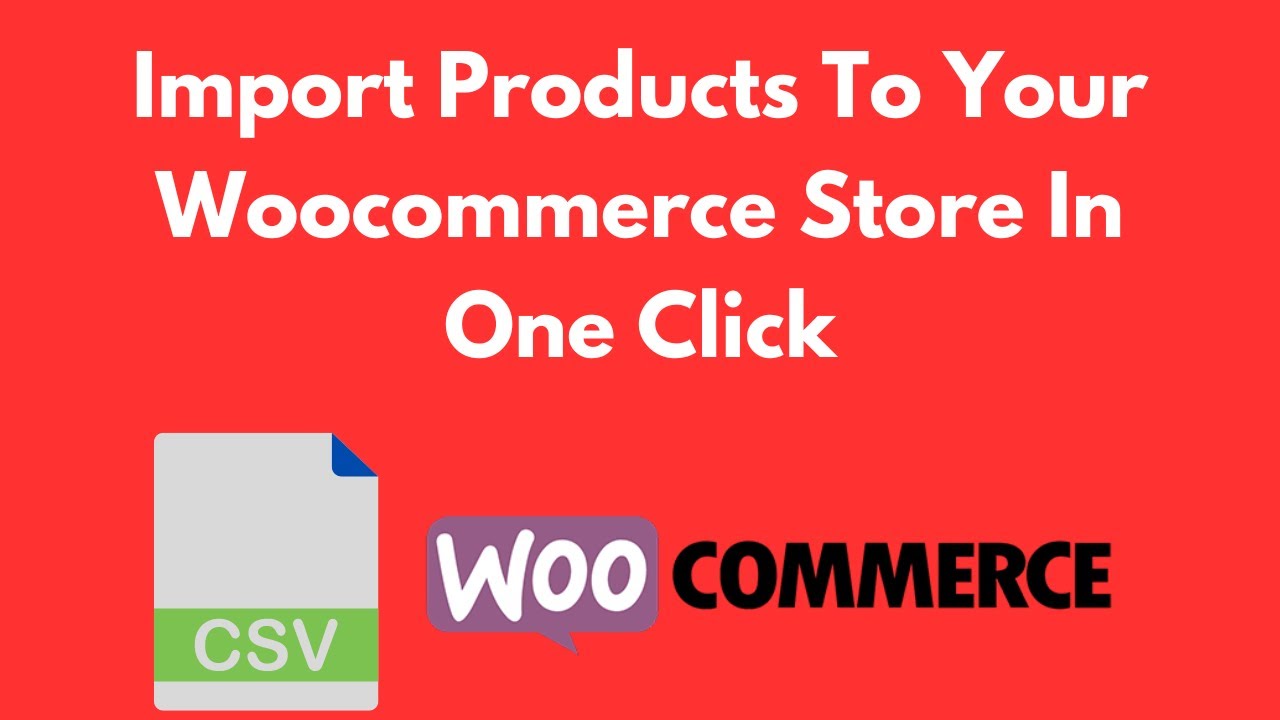 How to import products in from csv file Import products