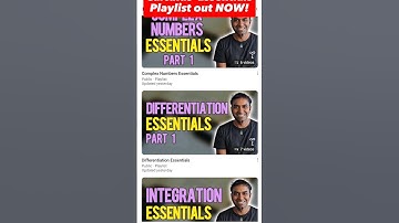 Calculus Essentials playlist out now! Awesome for quick revision #ncea #nz #level3 #maths #calculus