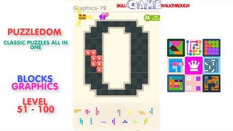 Puzzledom - Blocks Graphics Level 51 - 100 - Walkthrough