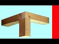 Drevené rohové spoje, spojenie 3 drevených trámov, Jigsaw -Straight Cuts- Jigsaw Puzzles Tables