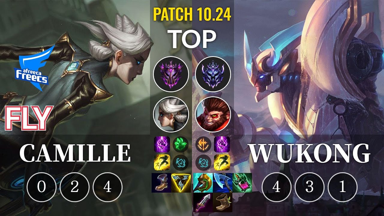 AF Fly Camille vs Wukong Top - KR Patch 10.24