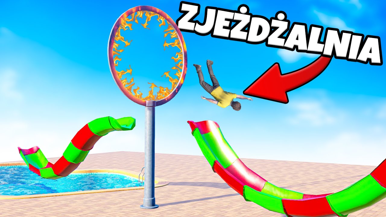 ❄️ *prawie* BEZPIECZNY AQUAPARK!! | Waterpark Simulator |