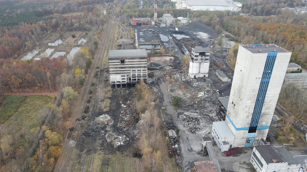 Likwidacja kwk Śląsk w Rudzie Śląskiej Kochłowicach DJI Mavik Air2