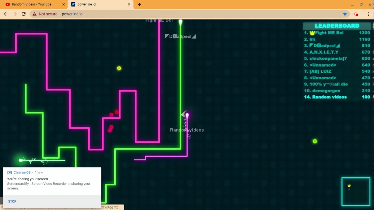 one of my best powerline.io games. YouTube
