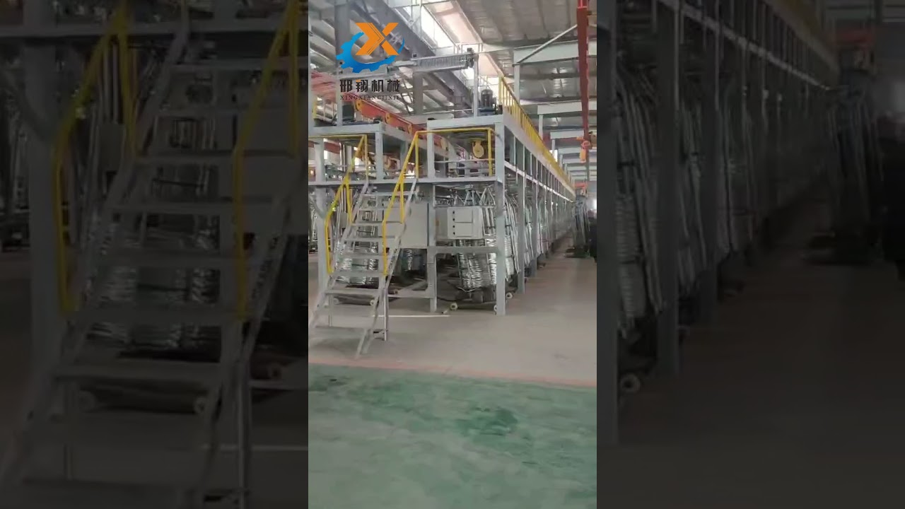 Display of the hot-dip galvanizing equipment produced by Xingxiang Machinery.