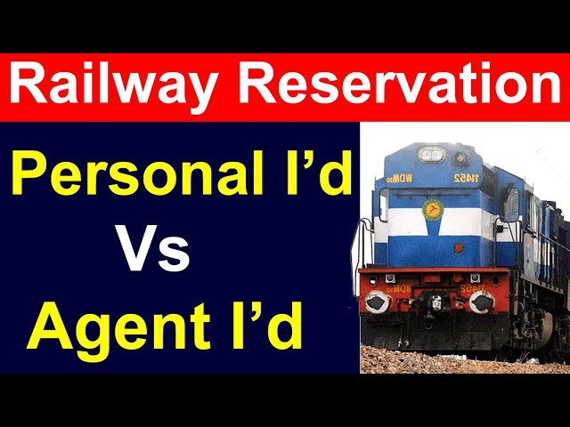 Irctc agent id vs personal id | Difference between Irctc personal id and Agent id class=