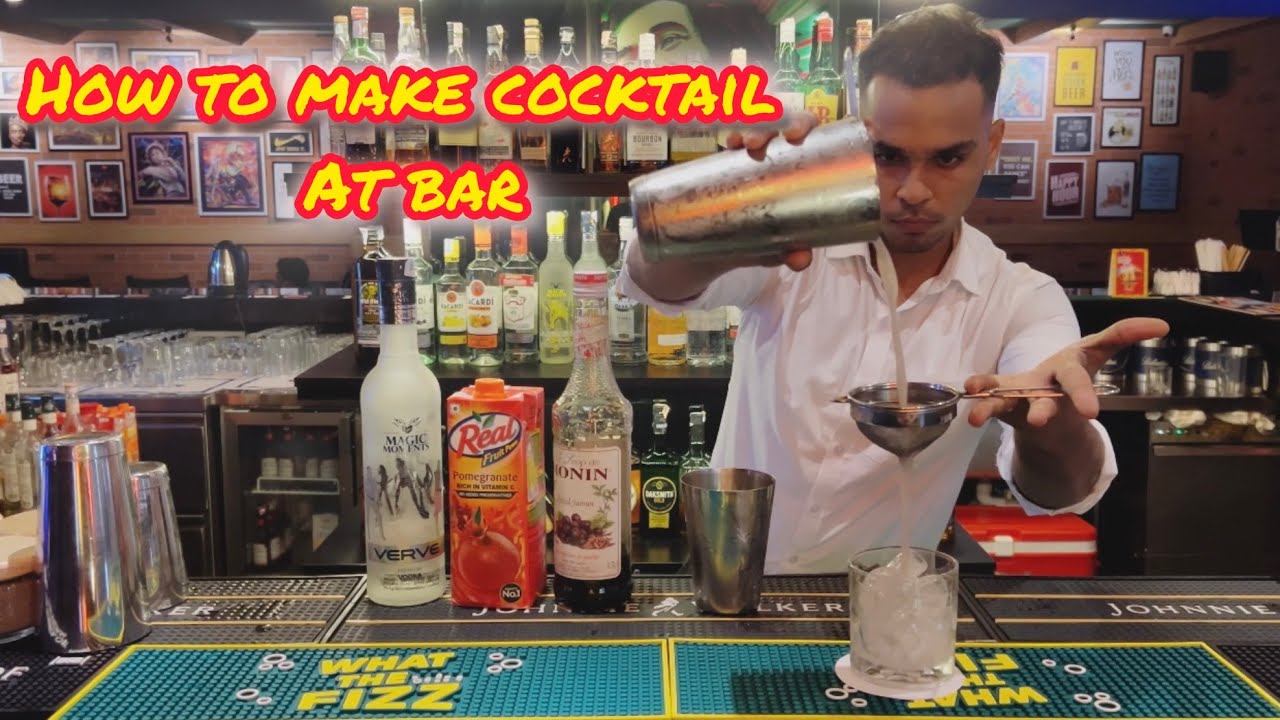 Mallu Bartender Making Cocktail  