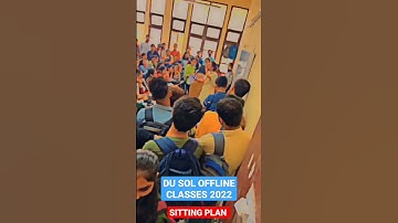 SOL TODAY OFFLINE CLASSES SEATING ARRANGEMENT 2022 @SOLDEFENCE #dusol #sol #shortvideo #du #class