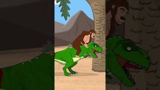 T-Rex Kid Vs Gorillas #Shorts