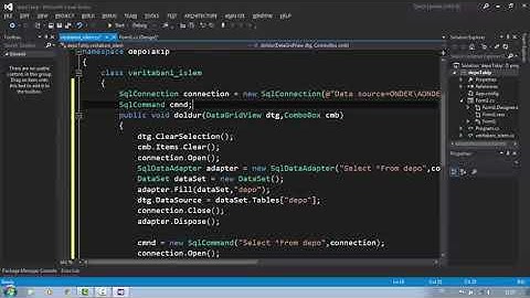 C# Form Uygulaması ile SQL Veritabani Veri Güncelleme (SQL-DataGridView Bağlantısı)