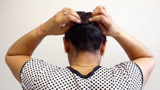 30 seconds messy low bun hairstyle | Quick low bun hairstyle | Last minute low bun hair #hairstyles