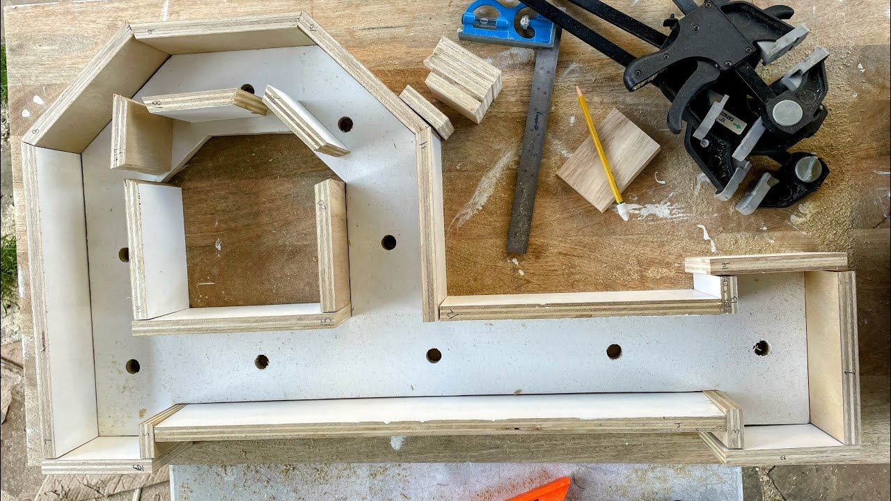 DIY Marquee Letters, assembling P and prepping letters for paint - YouTube