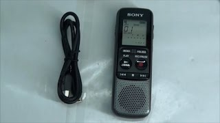 Digital Voice Recorder Sony ICD PX240 CE7 Unpacking