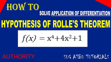 Hypothesis of Rolle