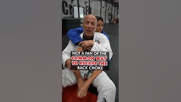 Did they teach you the common way to ESCAPE a back CHOKE?  #jiujitsu #jiujitsutips #martialarts #bjj