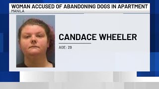 Woman accused of abandoning dogs in apartment