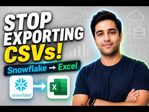 Stop Exporting CSVs! Connect Excel Directly to Snowflake (ODBC Tutorial)