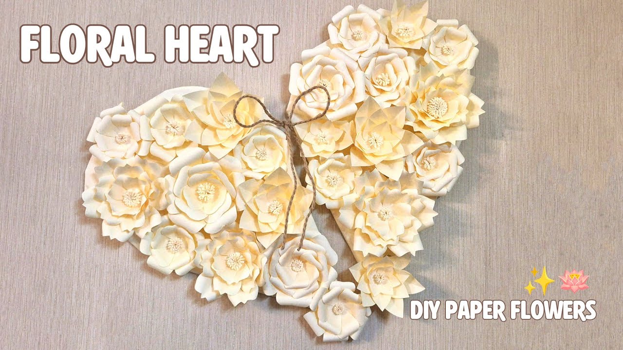 How to make a Floral Heart? Easy and Stunning Home Decore