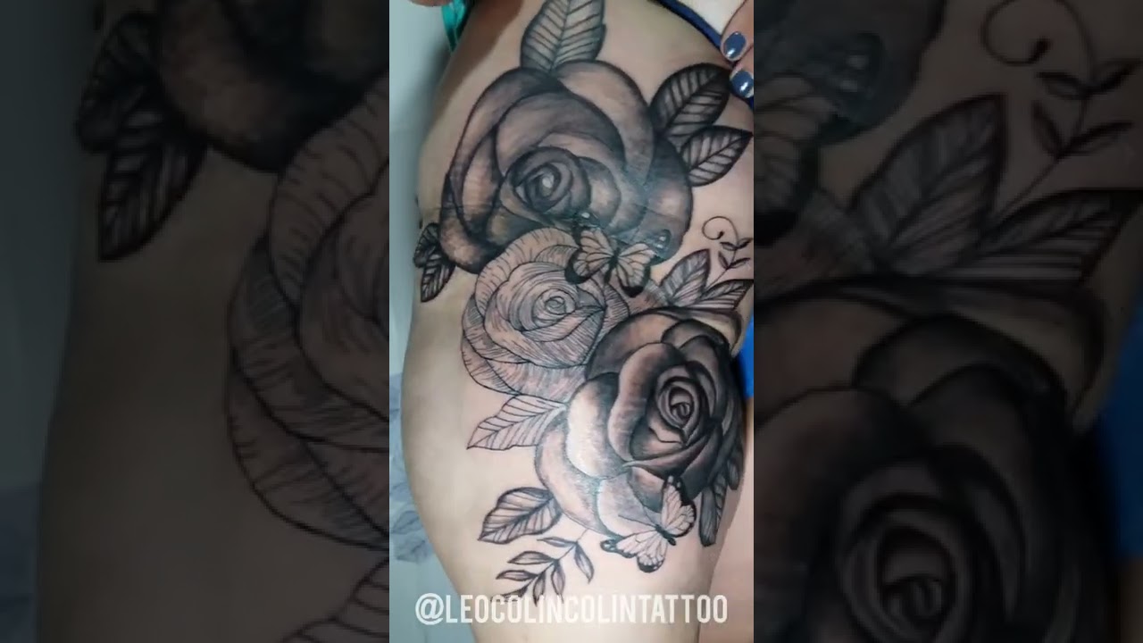 Veja Tatuagem Floral tatuagem de borboleta linda Tatuagem Feminina Rose Tattoos