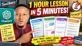 Teachers: Use ChatGPT to Plan a COMPLETE Lesson in 5 Minutes! 🤯