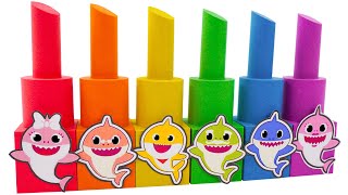 ASMR Video | How To Make Rainbow Baby Shark Lipstick From Kinetic Sand | Best Of Yo Yo Idea