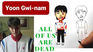 How to Draw Yoon Gwi-nam Easy | All Of Us Are Dead