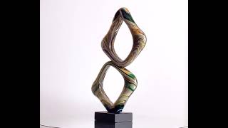 Murano Glass Sculpture Chalcedony  | INFINITY YourMurano.com