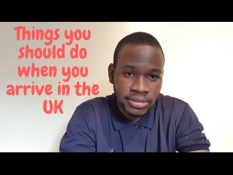 Things to sort out when you get to the UK