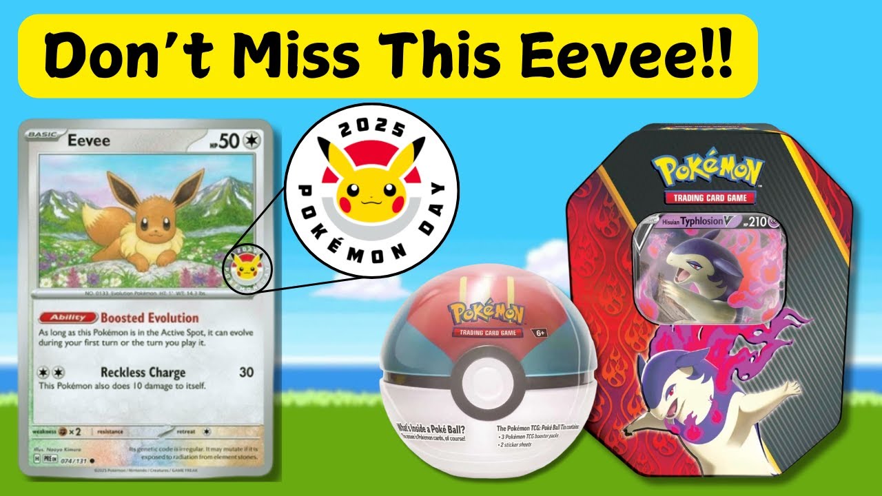 Don't Miss Out On This 2025 Pokémon Day Eevee Promo Card!!