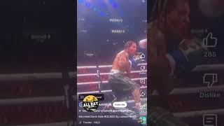 Tank Davis exposed by Lamont Roach. Roach clearly beats Davis. Knockdown, not scored. #boxing #boxer