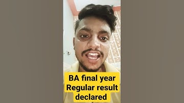BA final year result declared#ccs#ccsu#university#2022#result#ba#final#year#regular#exam#india