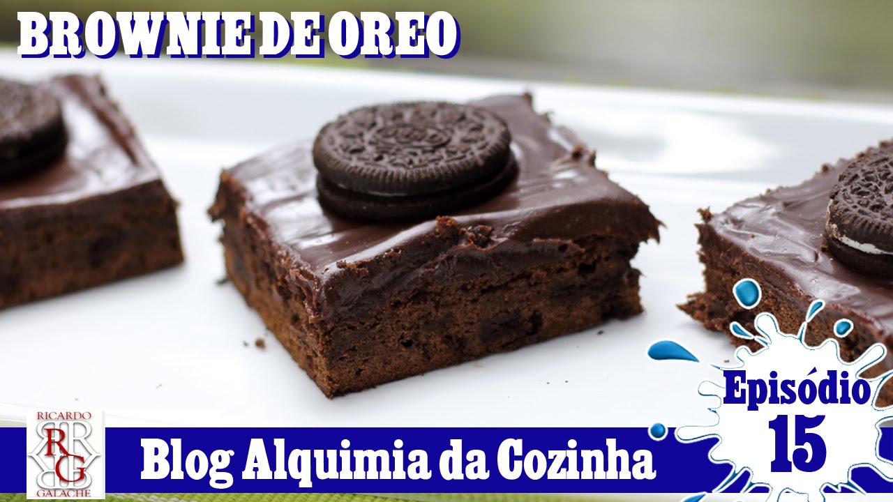 COMO FAZER BROWNIE DE OREO