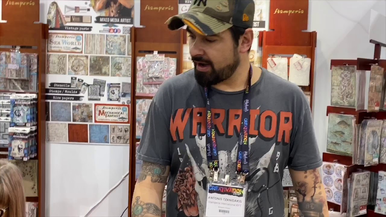 Creativation 2020 Stamperia - Antonis Tzanidakis -  Leather Effect - Outtakes At End