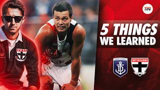 5 THINGS WE LEARNED from Fremantle v St Kilda | AFL 2026
