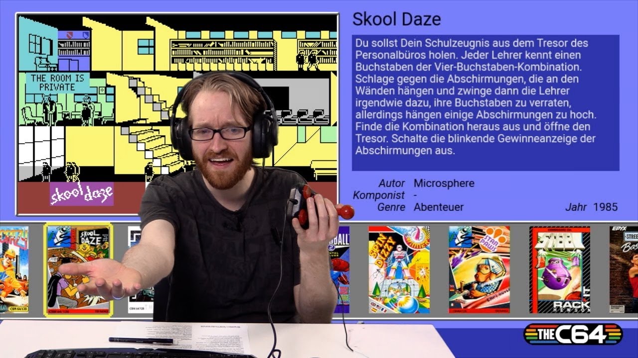 Skool Daze (C64, Mini-Letsplay, German)