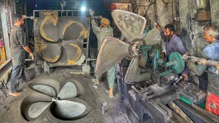 Huge Powerful Ship Propeller Manufacturing| 4 Blade Ship Propeller Making Process