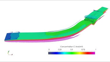 OpenFOAM: 3D-mass transfer simulations, sewer system