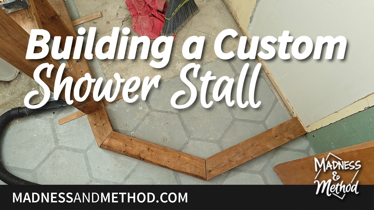 Framing a Custom Shower Stall - YouTube