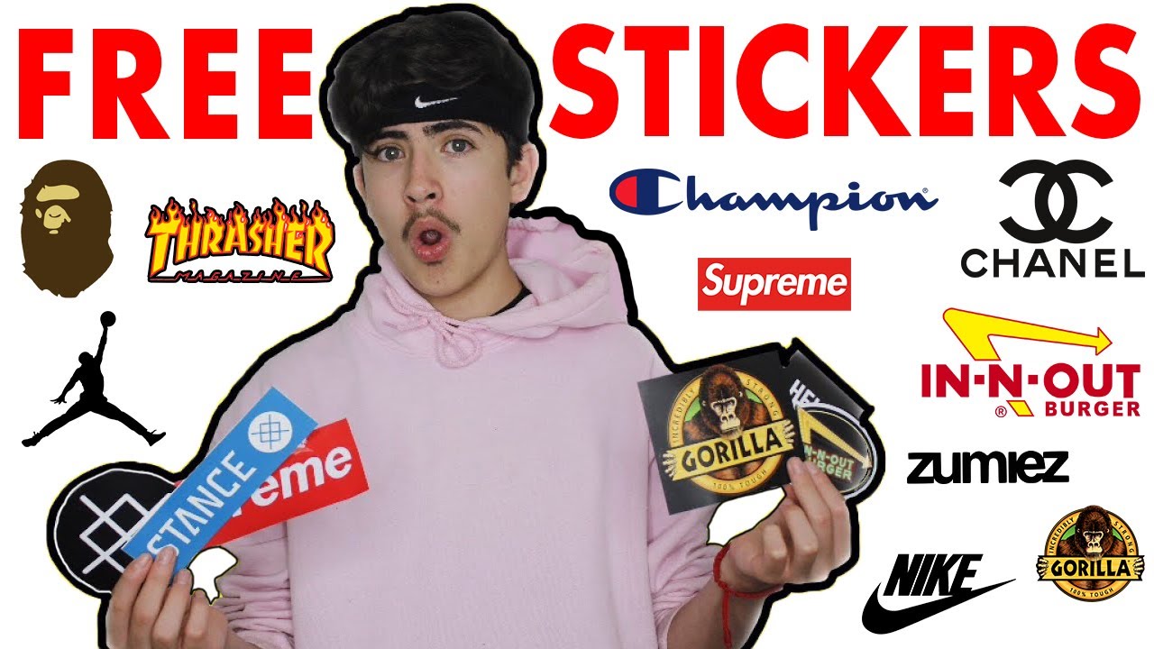 GET FREE STICKERS FROM ANY COMPANY 