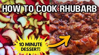 How to Cook Rhubarb 🍲 Easy 10-Minutes Recipe That Will Transform Your Desserts | Sweet & Tangy Tips!