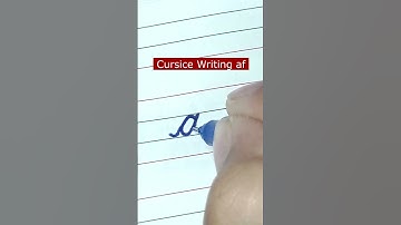 How to write small letter af | Cursive writing a to z #cursivewriting #handwriting  #shorts